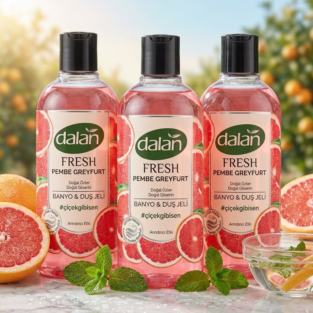 Dalan Fresh Pembe Greyfurt Duş Jeli 500 ml x 3 Adet