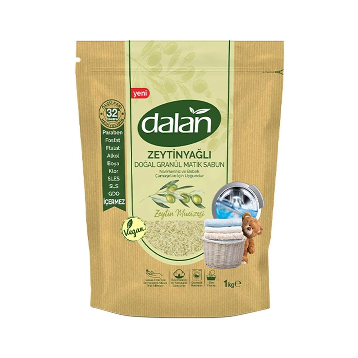 Dalan Granül Sabun Doğal Zeytinyağlı 1000 gr