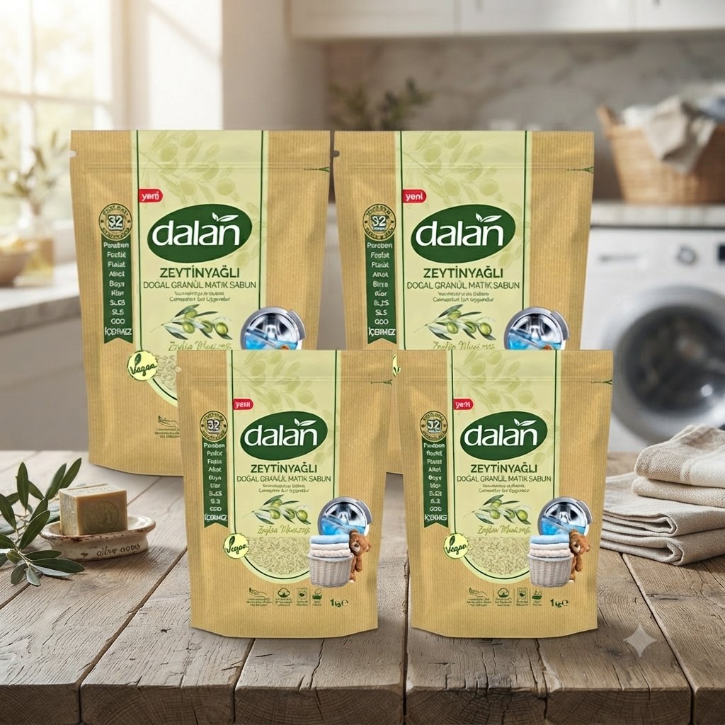 Dalan Granül Sabun Doğal Zeytinyağlı 4 kg 1000 gr x 4 adet