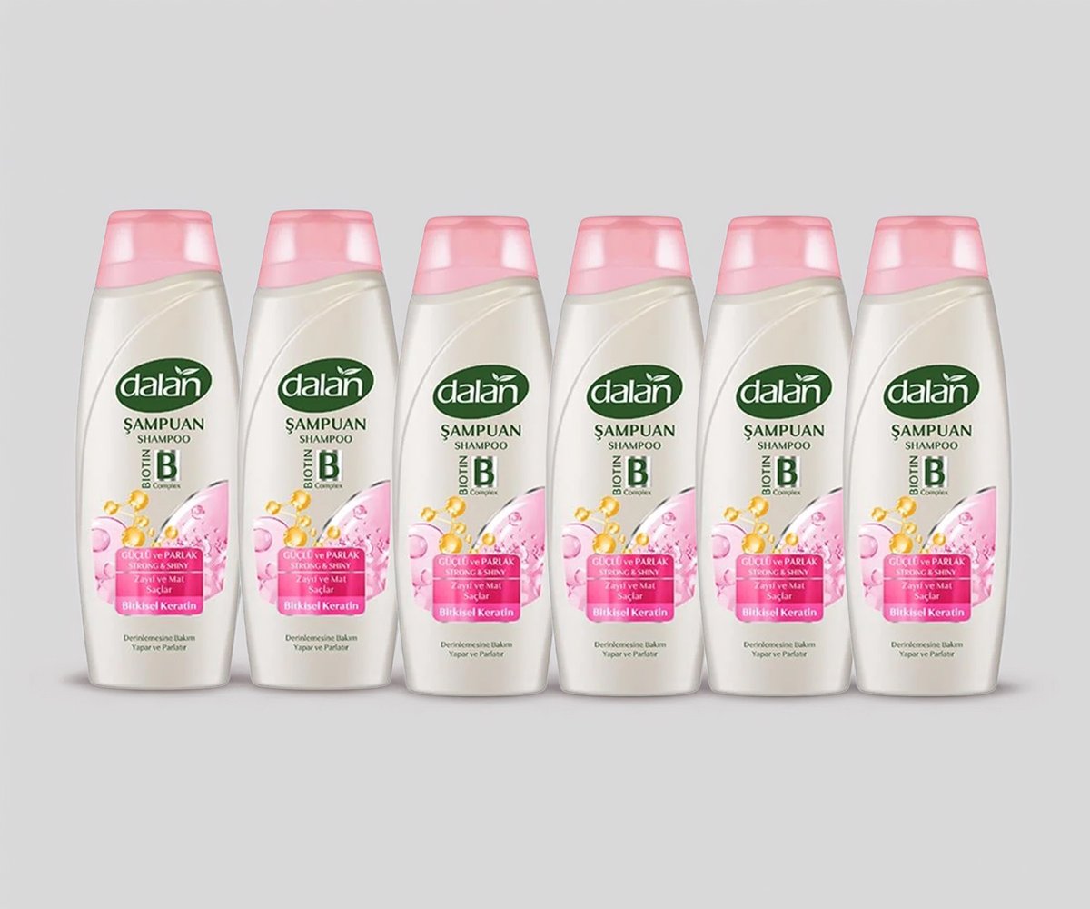 Dalan Güçlü ve Parlak Şampuan 450 ml 6 Adet