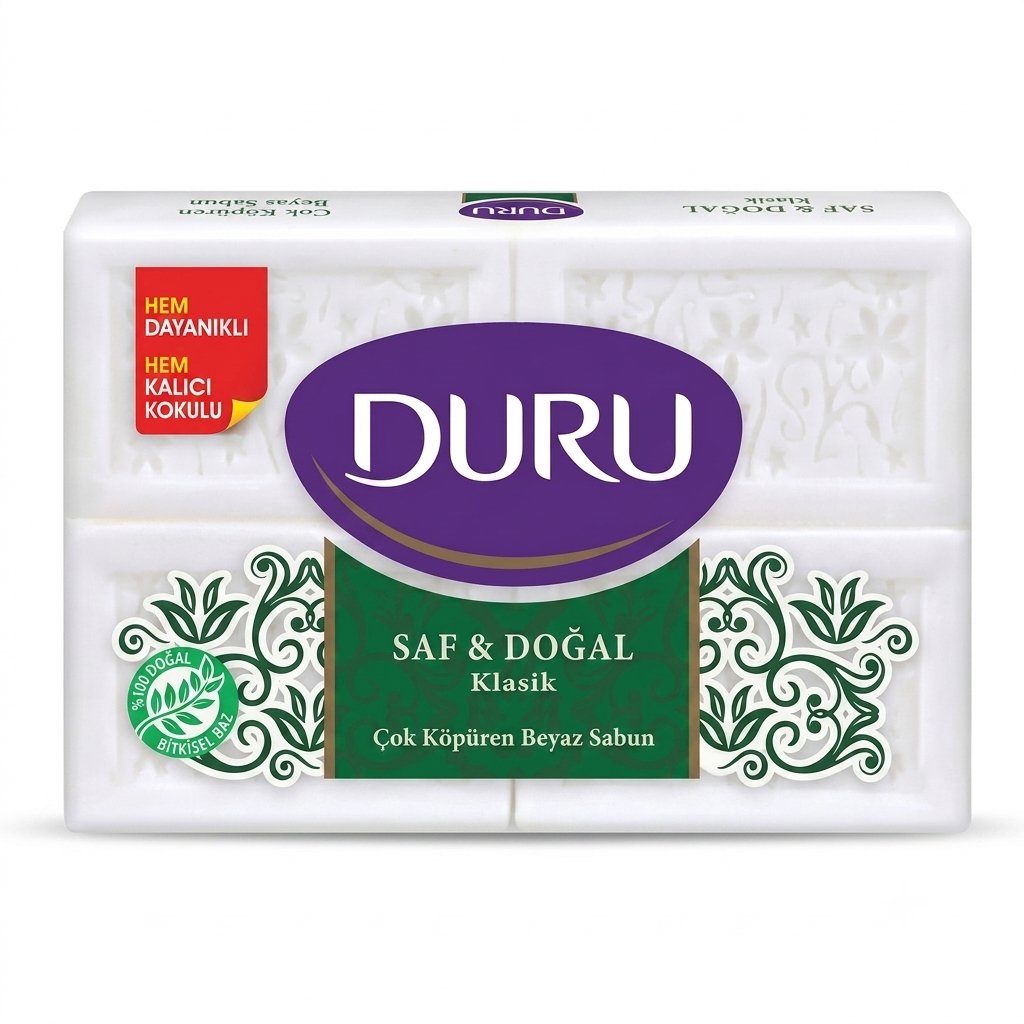Duru Beyaz Sabun  Klasik 4x150g  600 Gr 