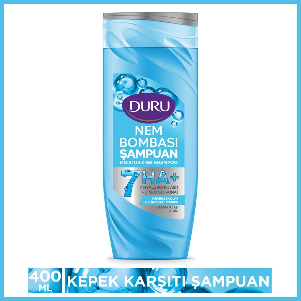 Duru Nem Bombası Kepekli Saçlar için Kepeğe Karşı Etkili Şampuan 400 Ml