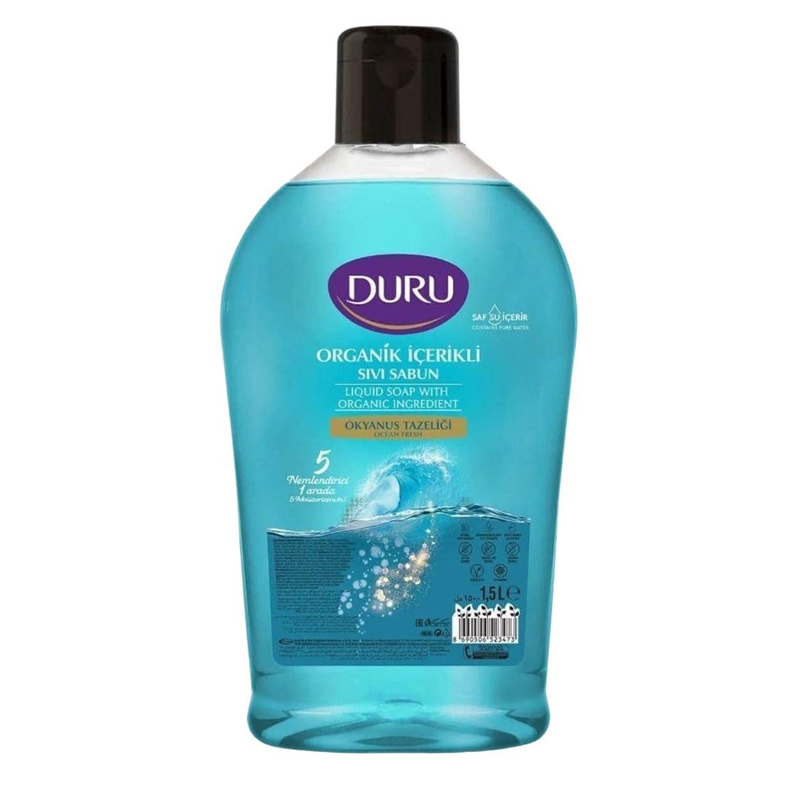 Duru Sıvı Sabun Organik İçerikli Okyanus Tazeliği 1500 ml