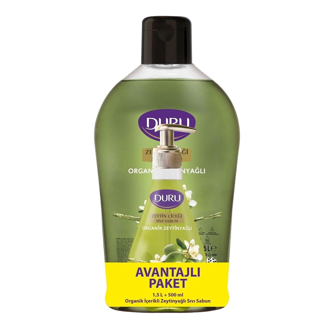 Duru Sıvı Sabun Zeytin Çiçeği 1,5 l + 500 ml