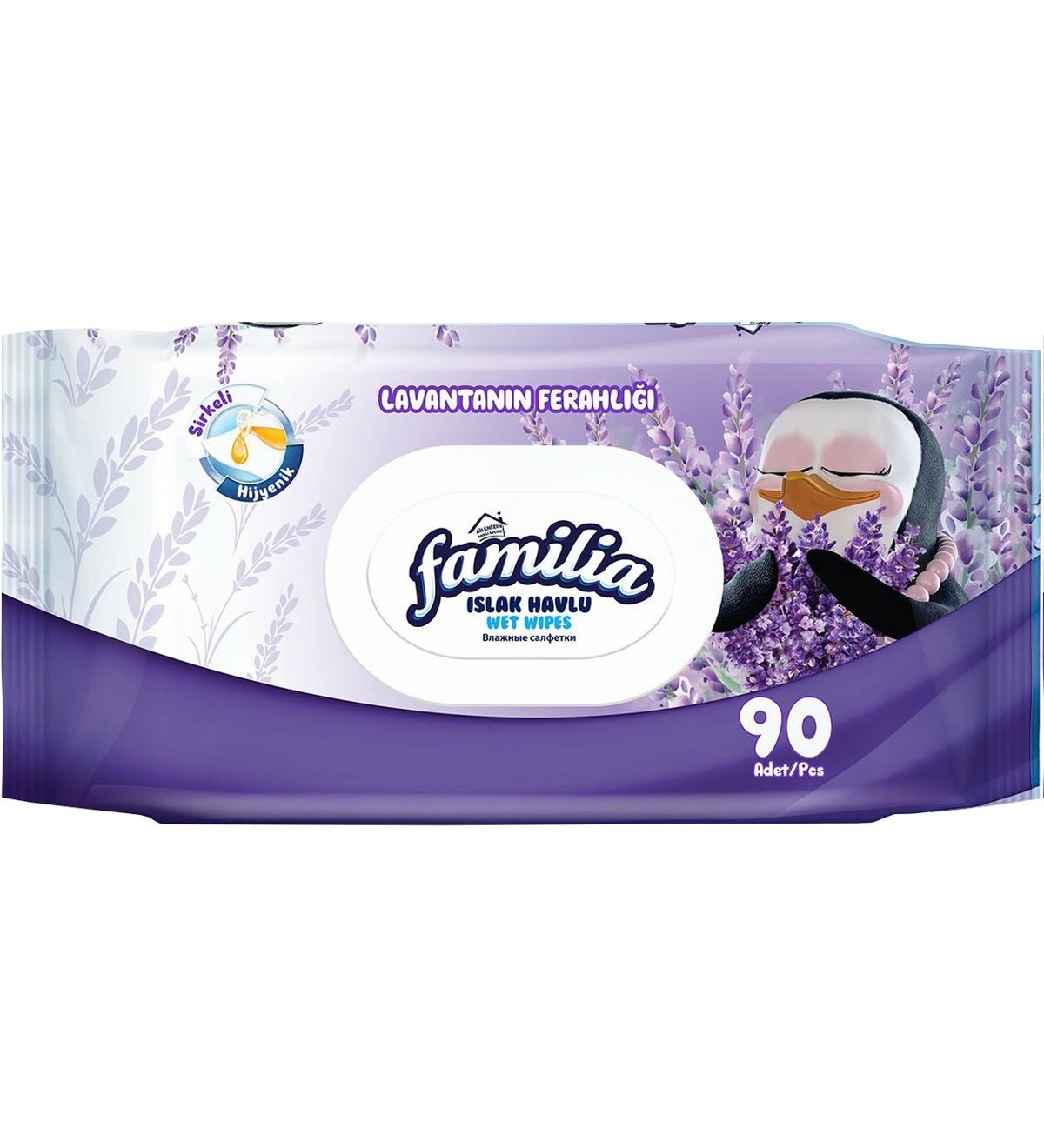 Familia Islak Havlu Tekli Lavanta 90 Yaprak