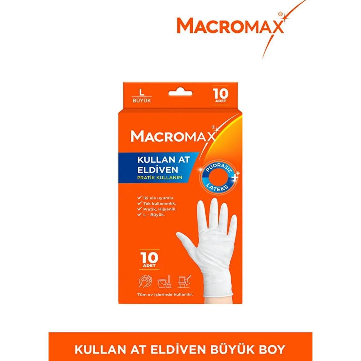 MACROMAX KULLAN AT LATEKS ELDİVEN L-BÜYÜK