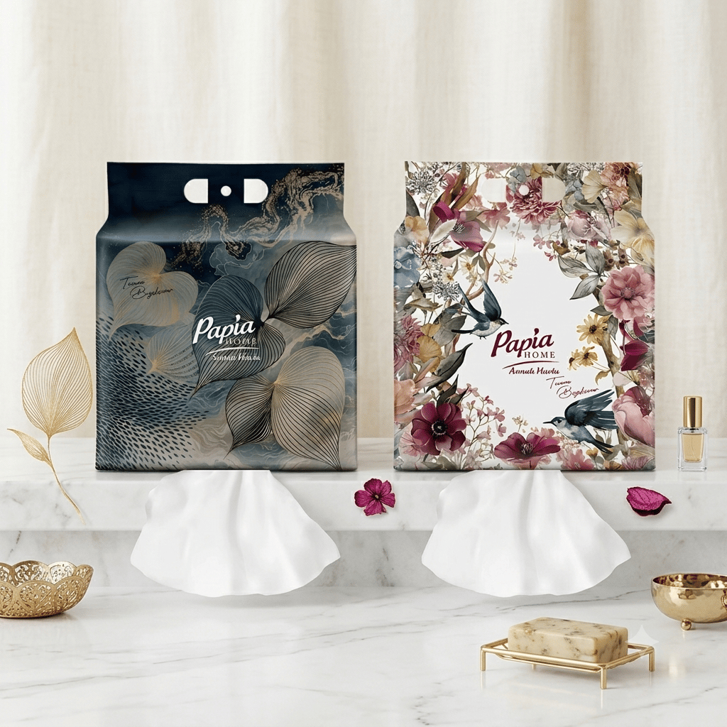 Papia Home Tuvana Büyükçınar Tasarım Asmalı Kağıt Havlu 2'li Paket