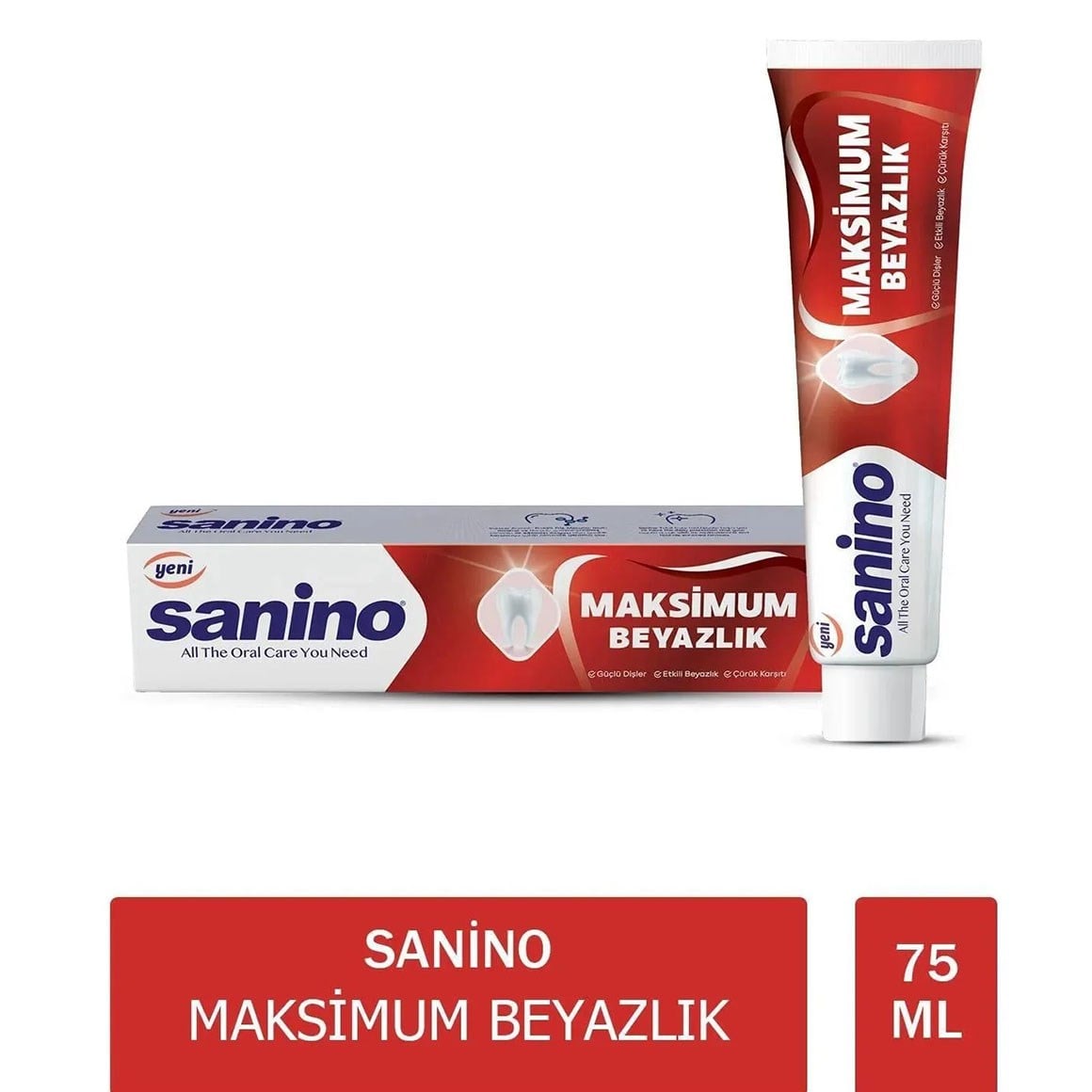 Sanino Diş Macunu Maksimum Beyazlık 75 ml