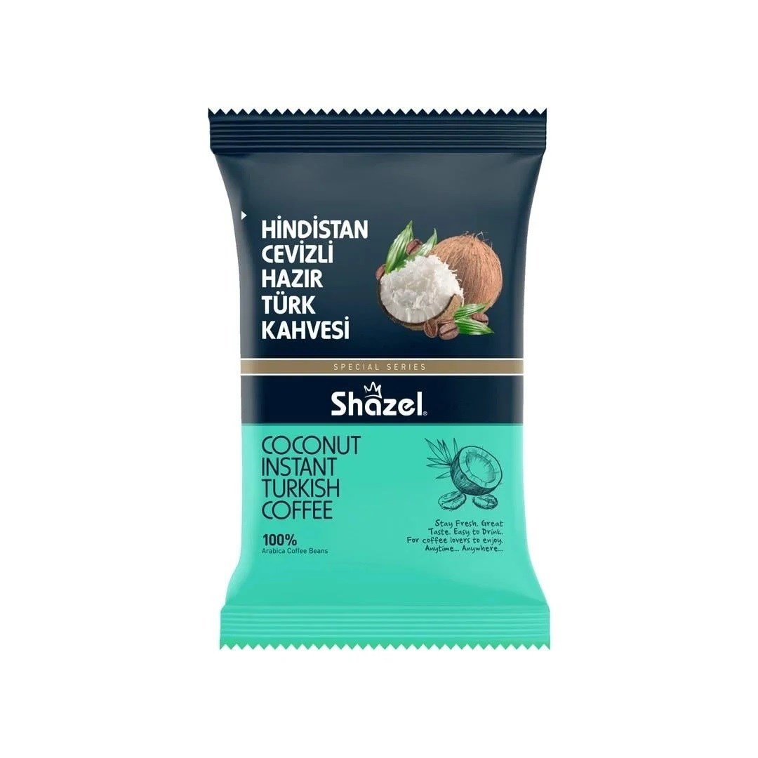 SHAZEL Hindistan Cevizli Hazır Türk Kahvesi 100 gr