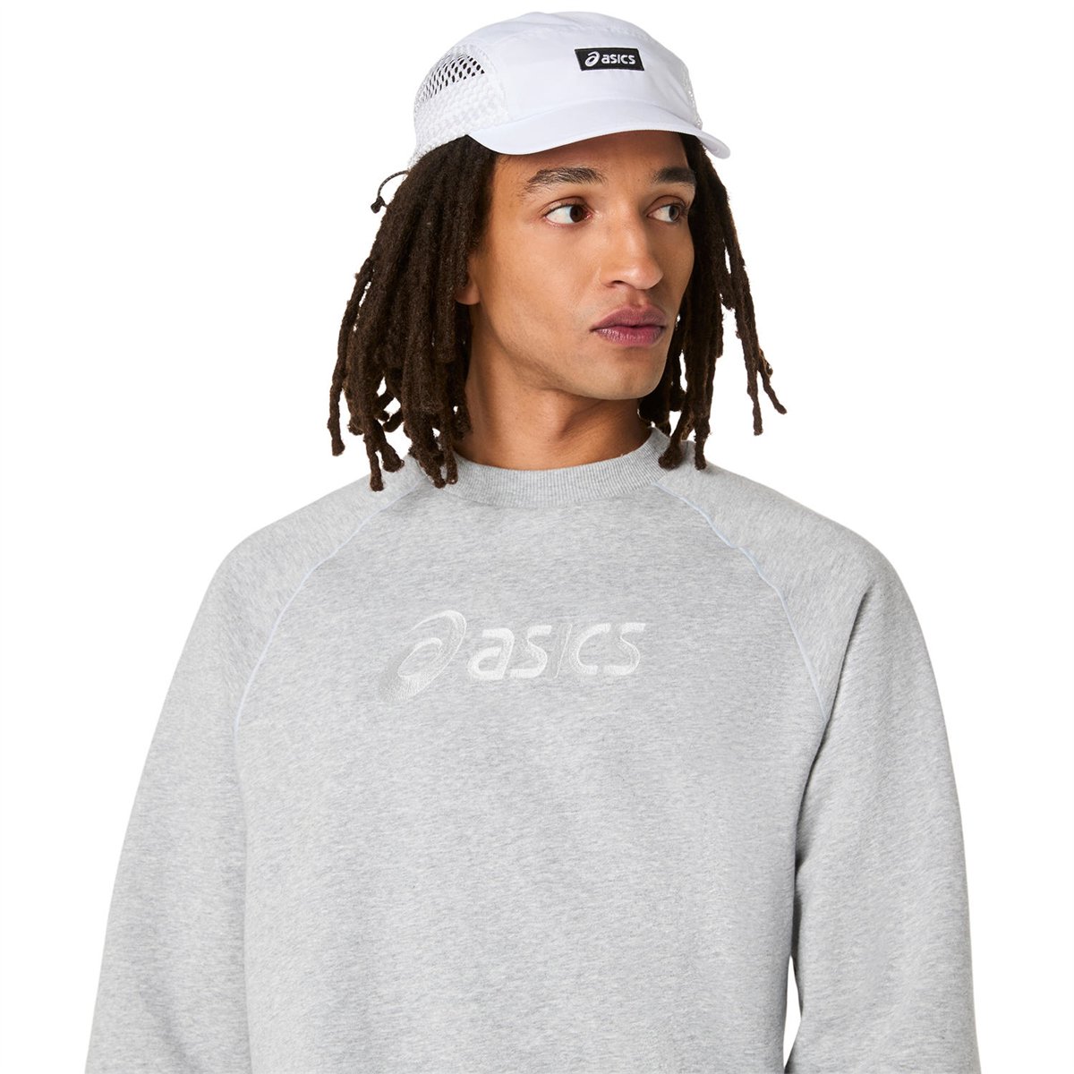 ASICS LOGO FLEECE CREW-NECK TOP