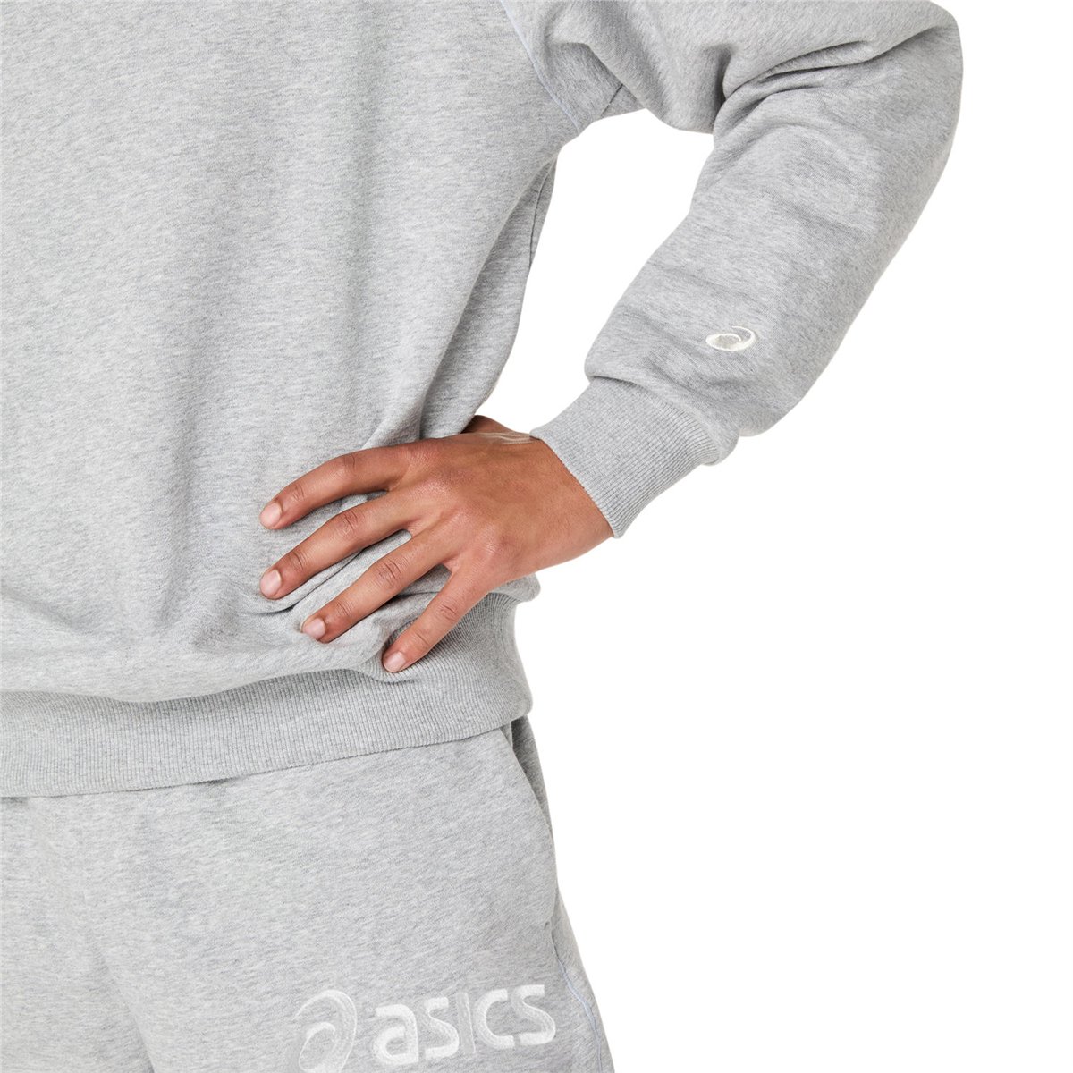 ASICS LOGO FLEECE CREW-NECK TOP