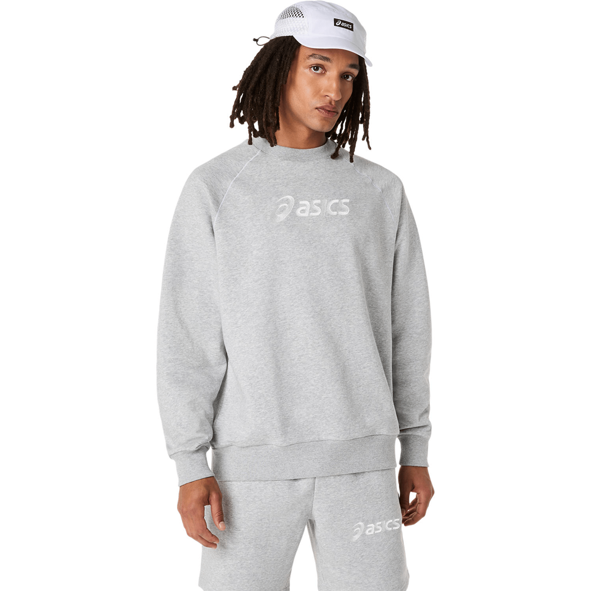ASICS LOGO FLEECE CREW-NECK TOP