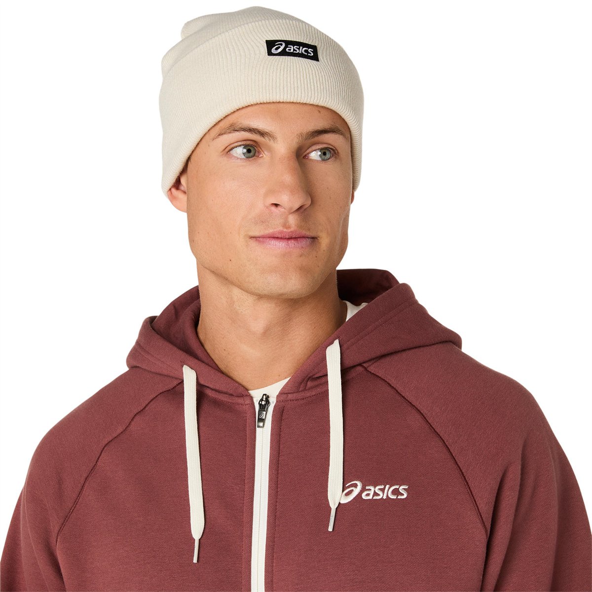 ASICS LOGO FLEECE FULL ZIP HOODIE