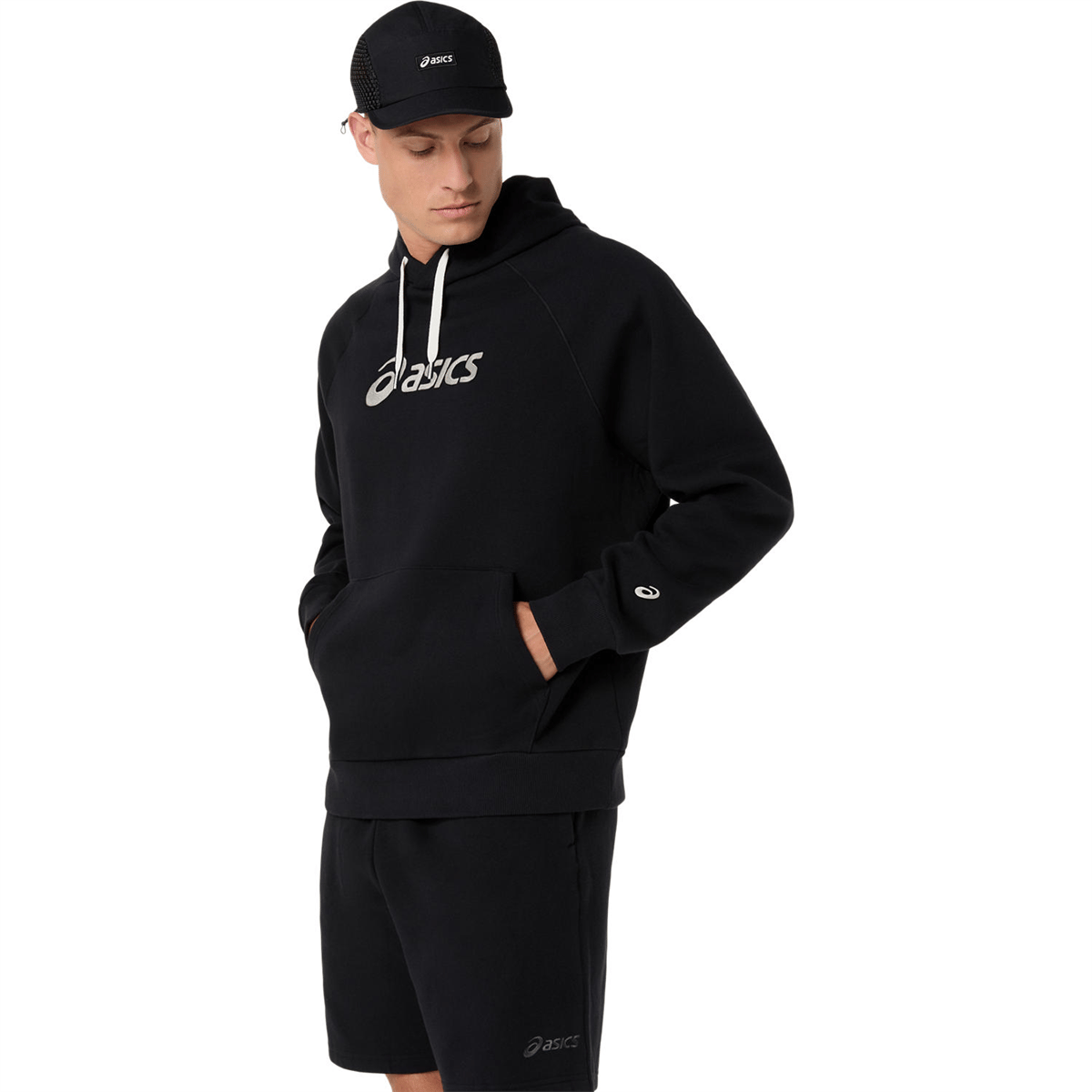ASICS LOGO FLEECE PULLOVER HOODIE