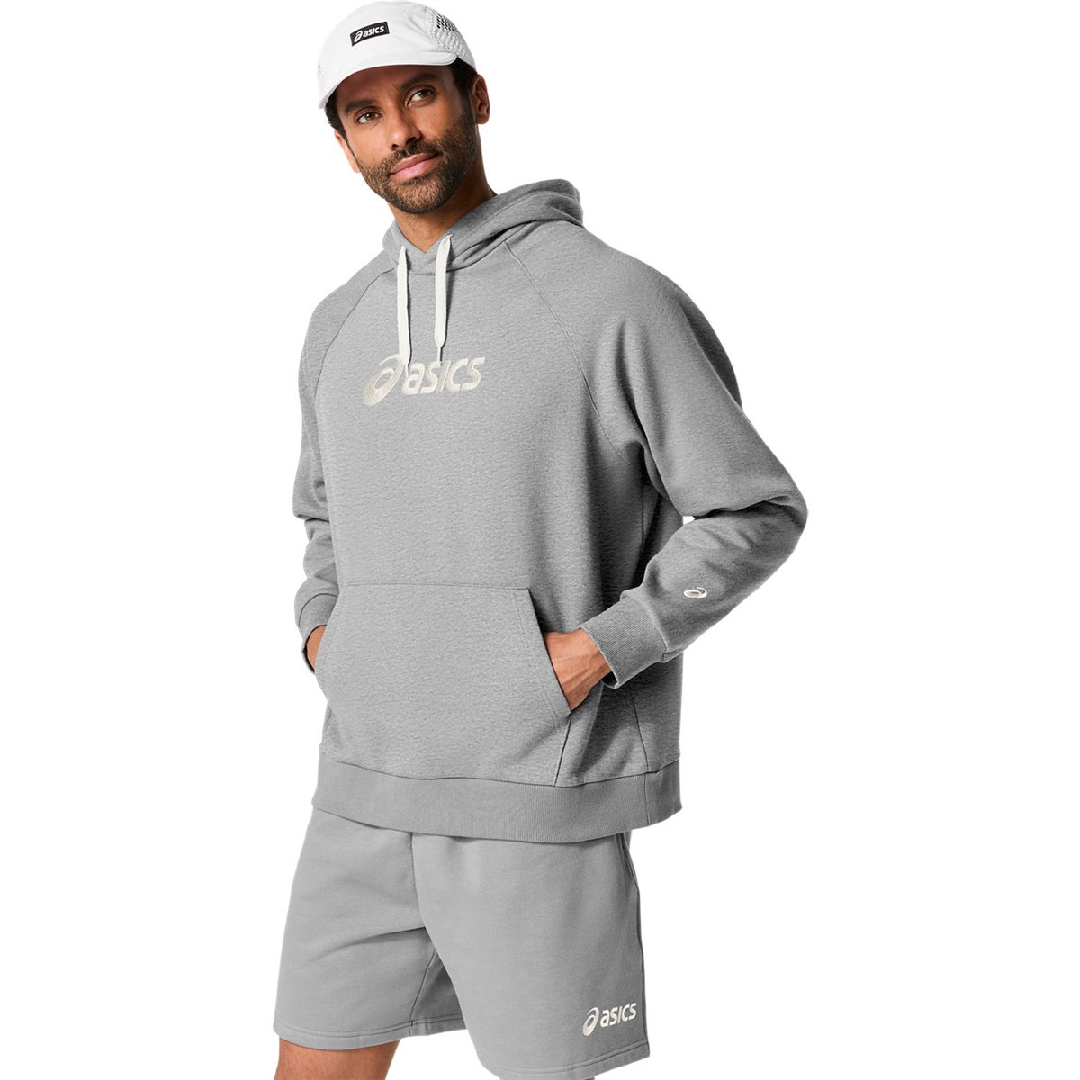 ASICS LOGO FLEECE PULLOVER HOODIE