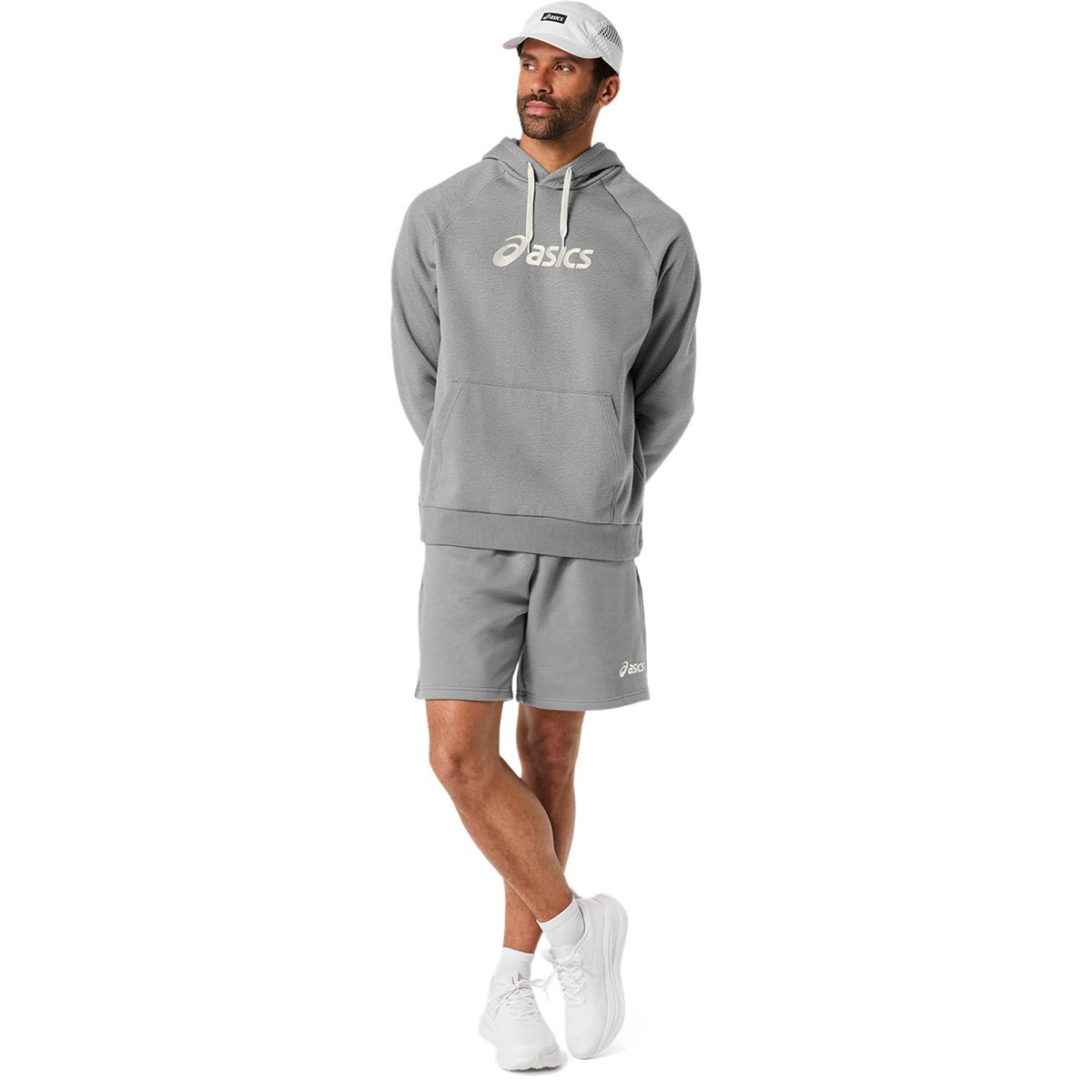 ASICS LOGO FLEECE PULLOVER HOODIE