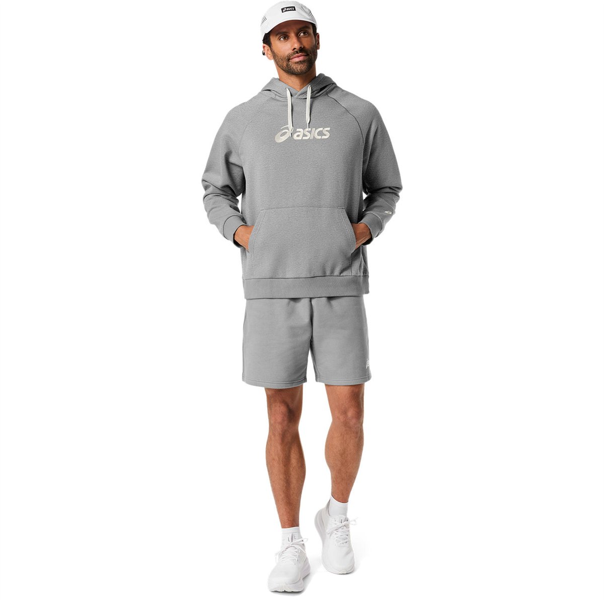 ASICS LOGO FLEECE PULLOVER HOODIE