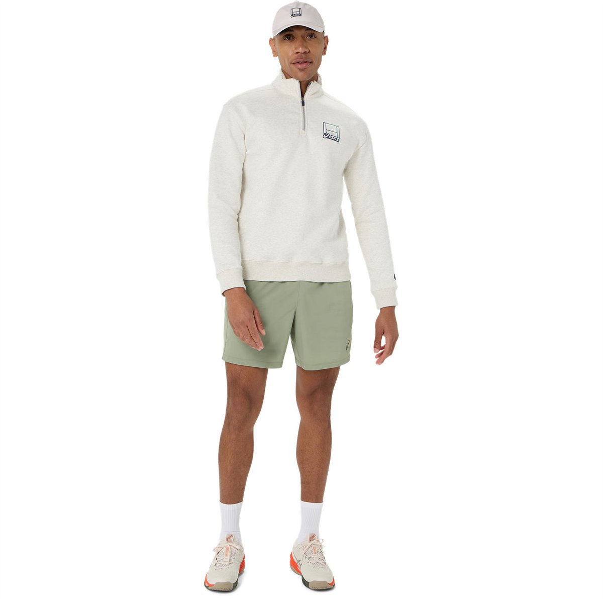 COURT CORE GRAPHIC HALF ZIP SWEATSHIRT
