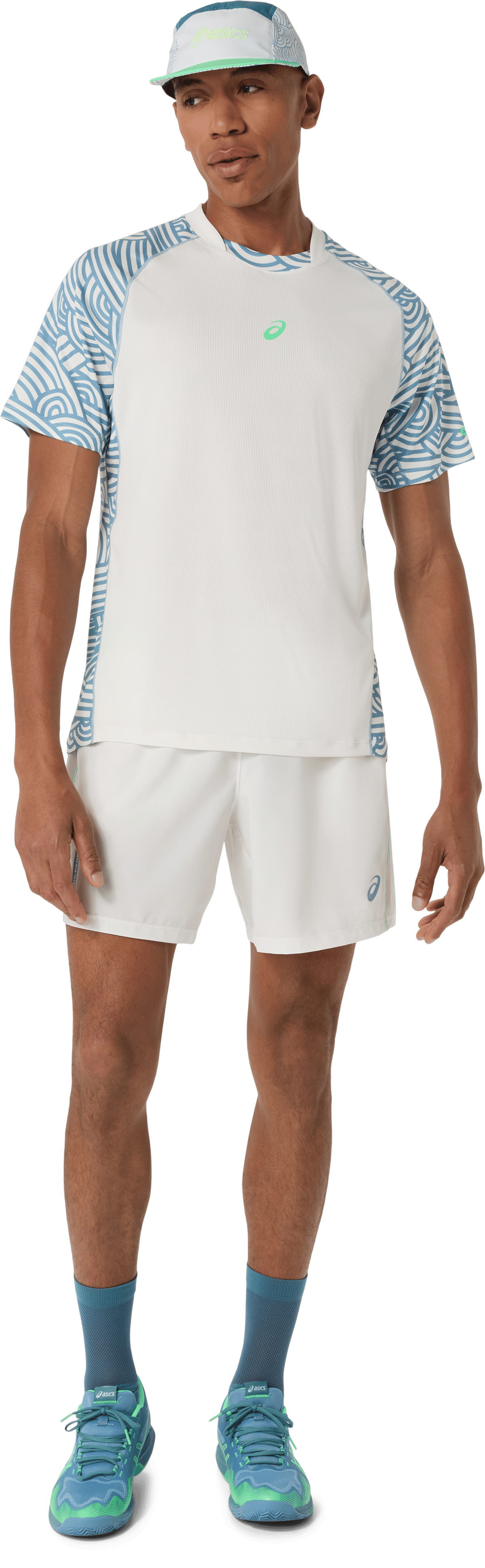 PADEL COURT ALL OVER PRINT SS TOP