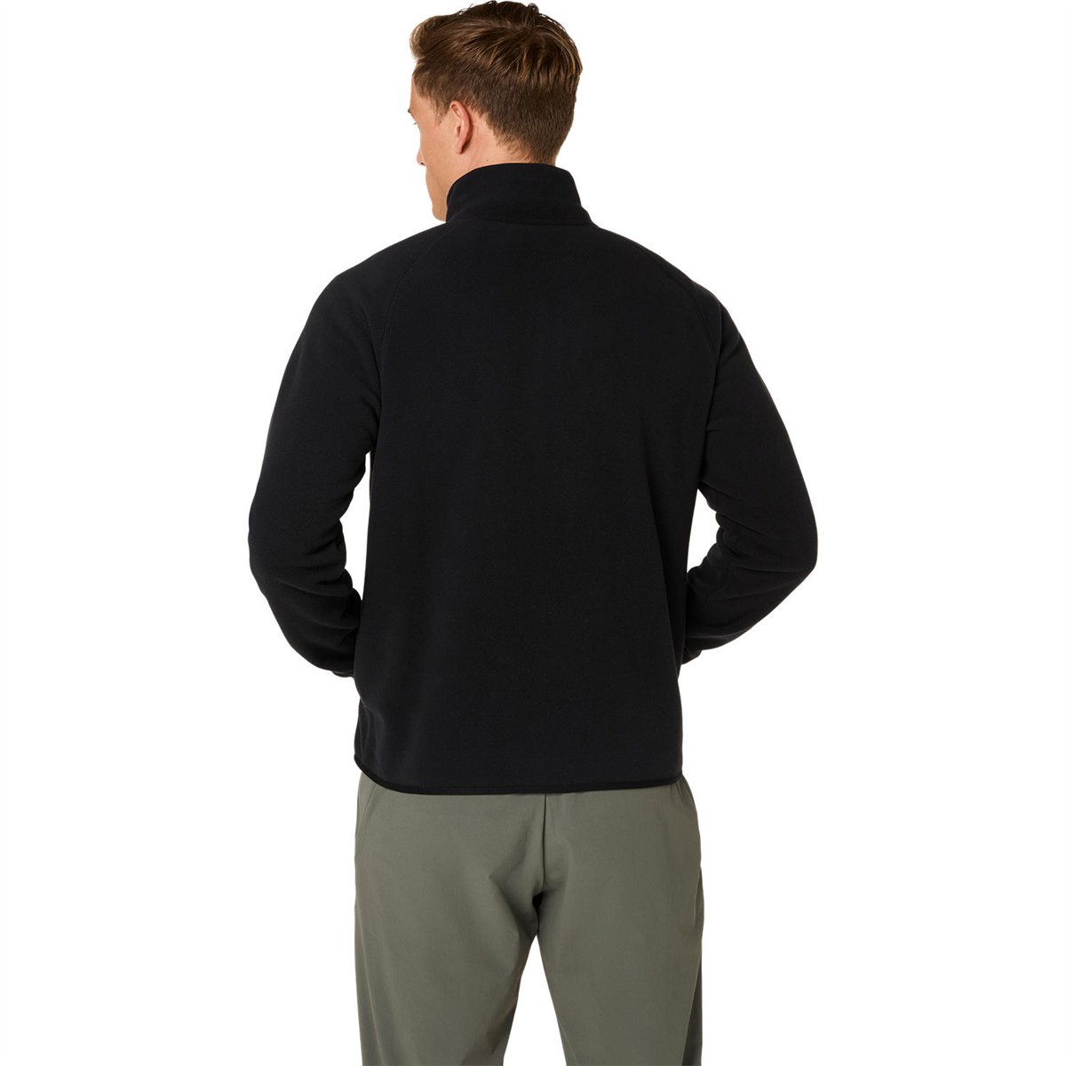 REFINED TEXTURE FLEECE FULL ZIP TOP