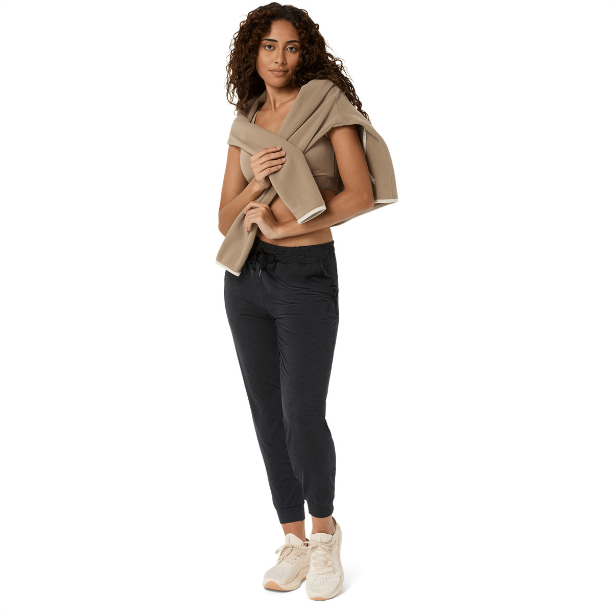 REFINED TEXTURE FLEECE HALF ZIP LS TOP