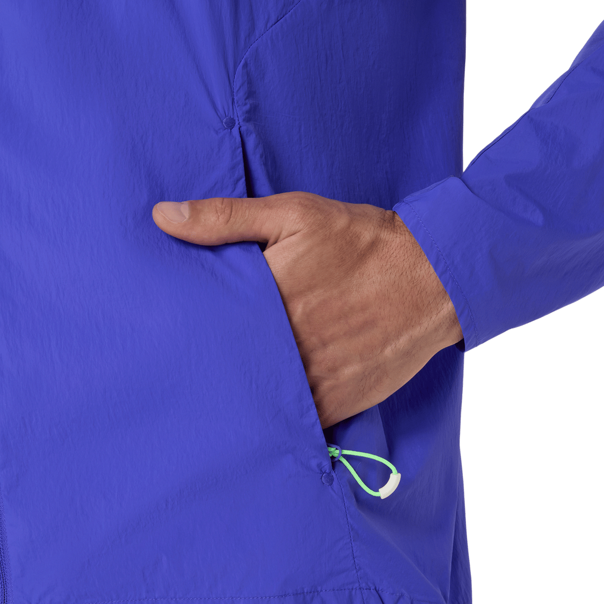 ROAD PACKABLE JACKET Mavi Erkek Koşu Spor Ceket