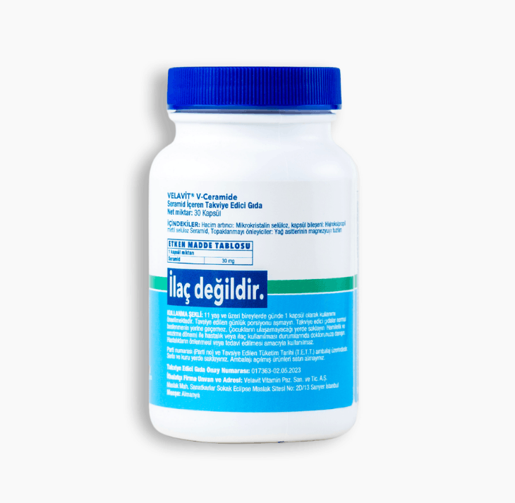 V-Ceramide - Seramid İçeren Takviye Edici Gıda - 30 Kapsül
