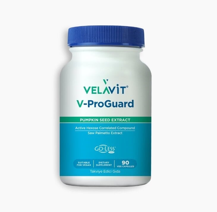 V-Proguard - Aktif Heksoz Korele Bileşik ve Saw Palmetto İçeren Takviye Edici Gıda
