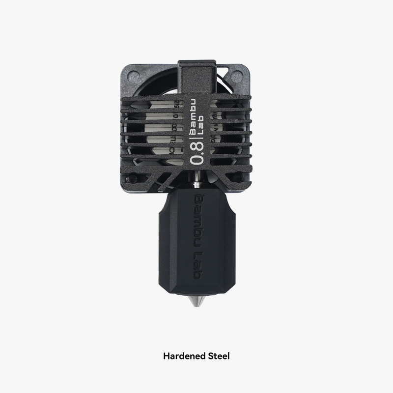 Bambu Lab X1 Serisi 0.8mm Sertleştirilmiş Çelik Nozzle Hotend Seti