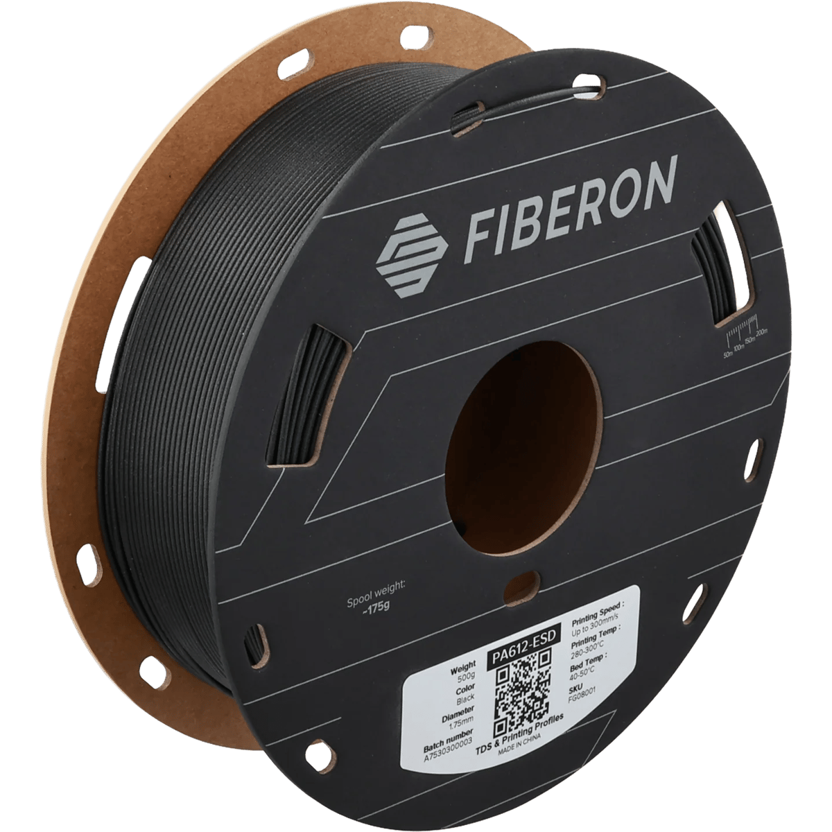 Fiberon PA612-ESD Siyah Filament