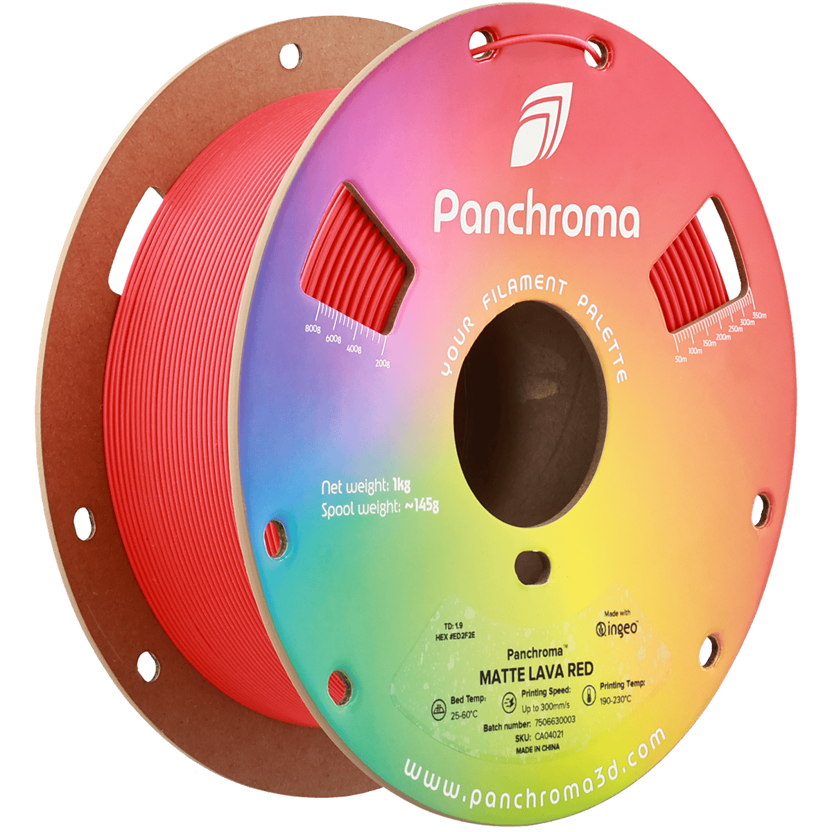 Panchroma PLA Filament Mat Lav Kırmızı – 1 kg 1.75mm
