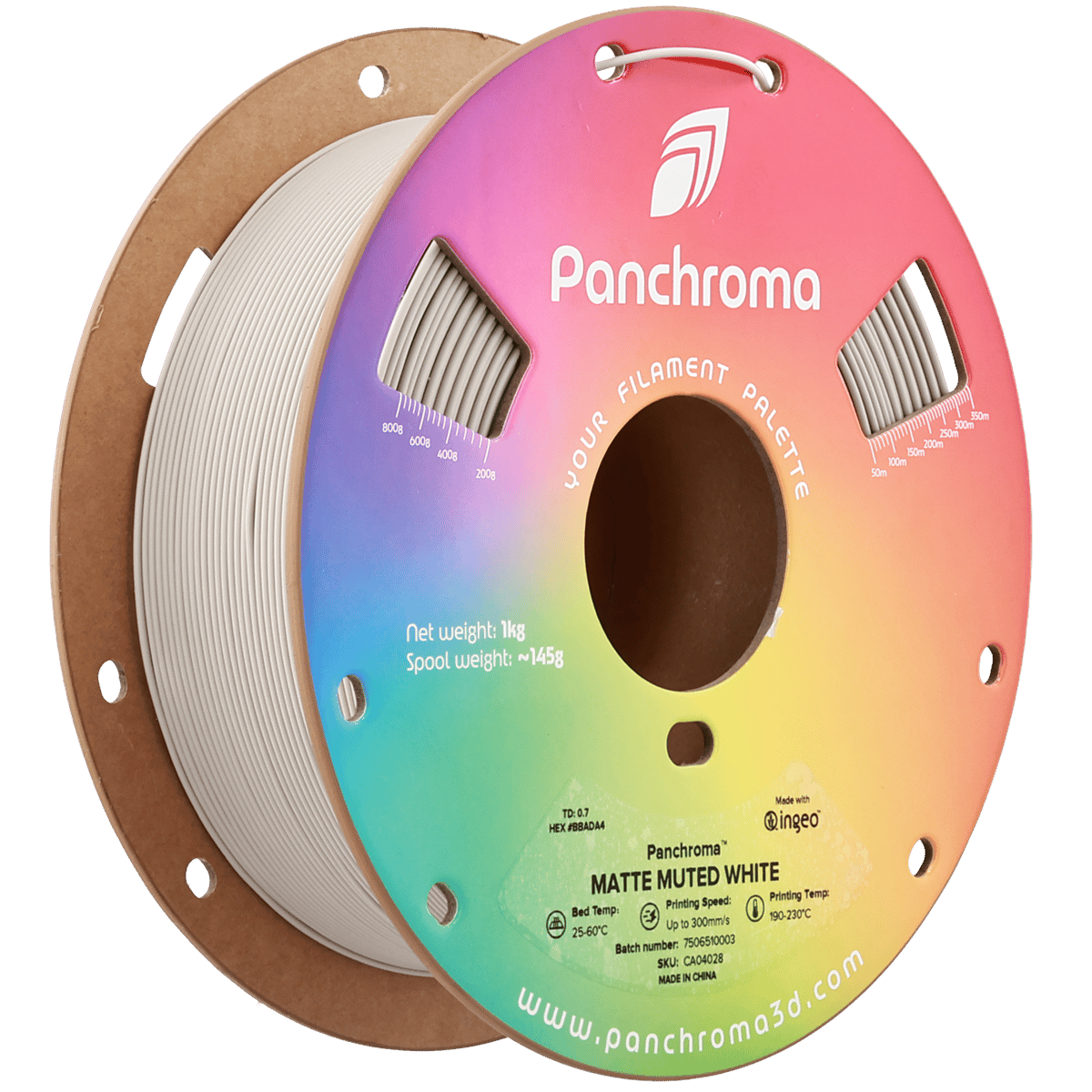 Panchroma PLA Filament Mat Yumuşak Beyaz – 1 kg 1.75mm