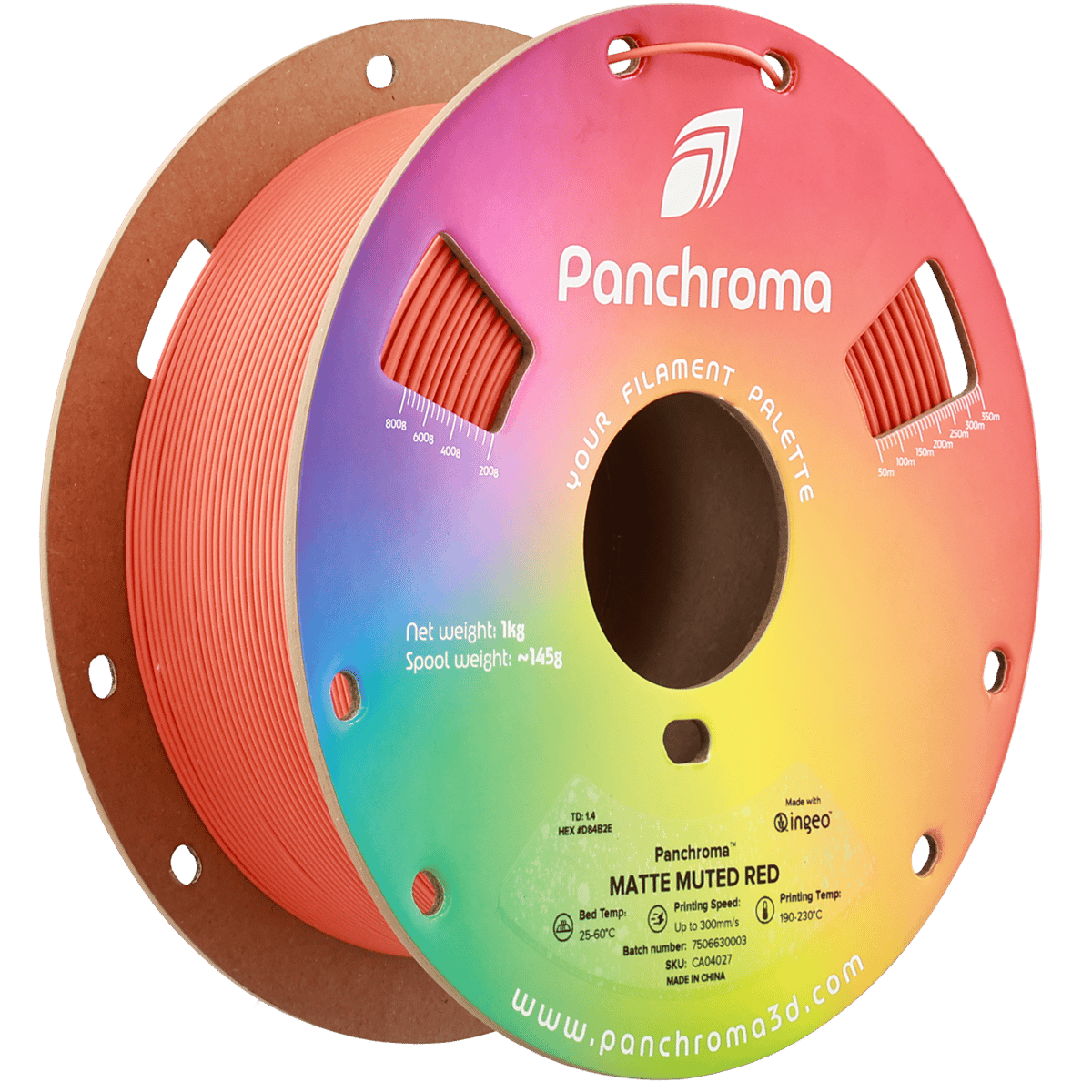 Panchroma PLA Filament Mat Yumuşak Kırmızı – 1 kg 1.75mm