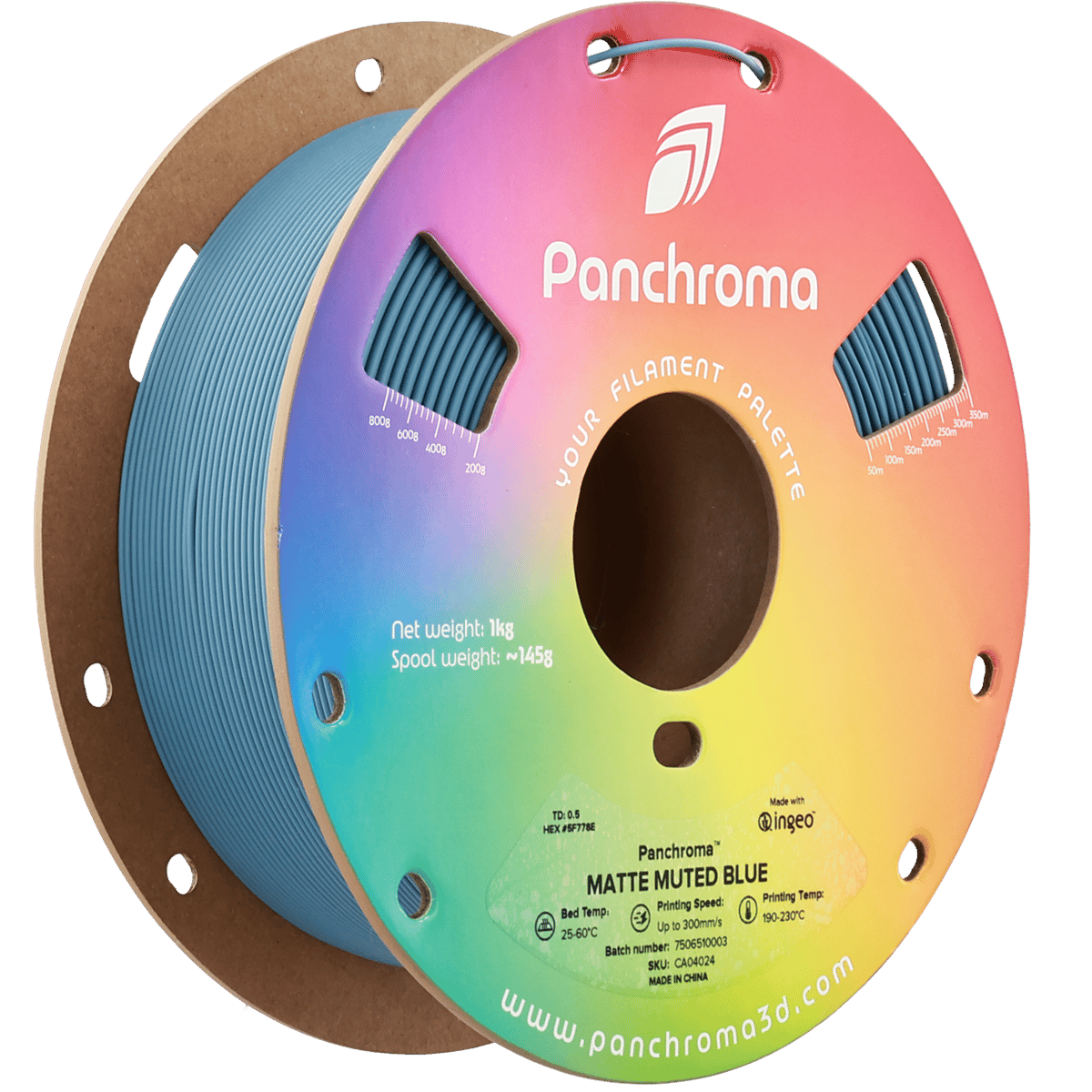 Panchroma PLA Filament Mat Yumuşak Mavi – 1 kg 1.75mm