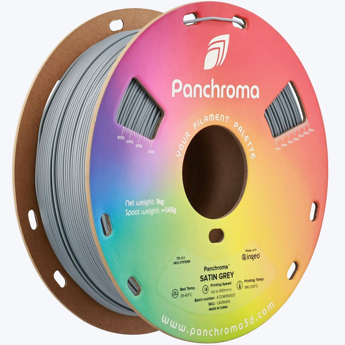 Panchroma PLA Filament Saten Gri – 1 kg 1.75mm