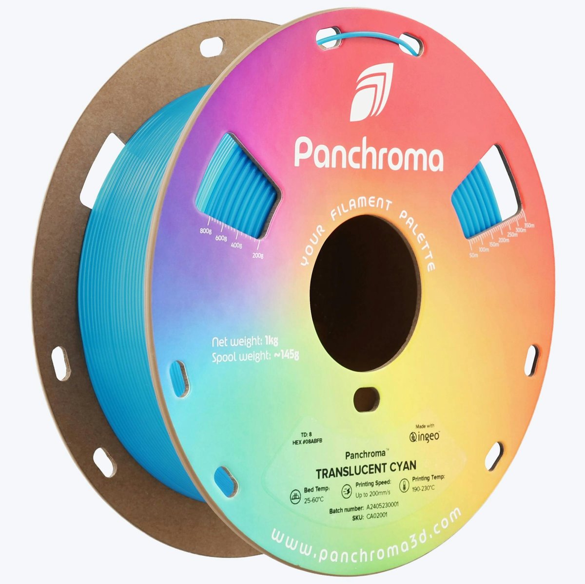 Panchroma PLA Translucent Filament Camgöbeği
