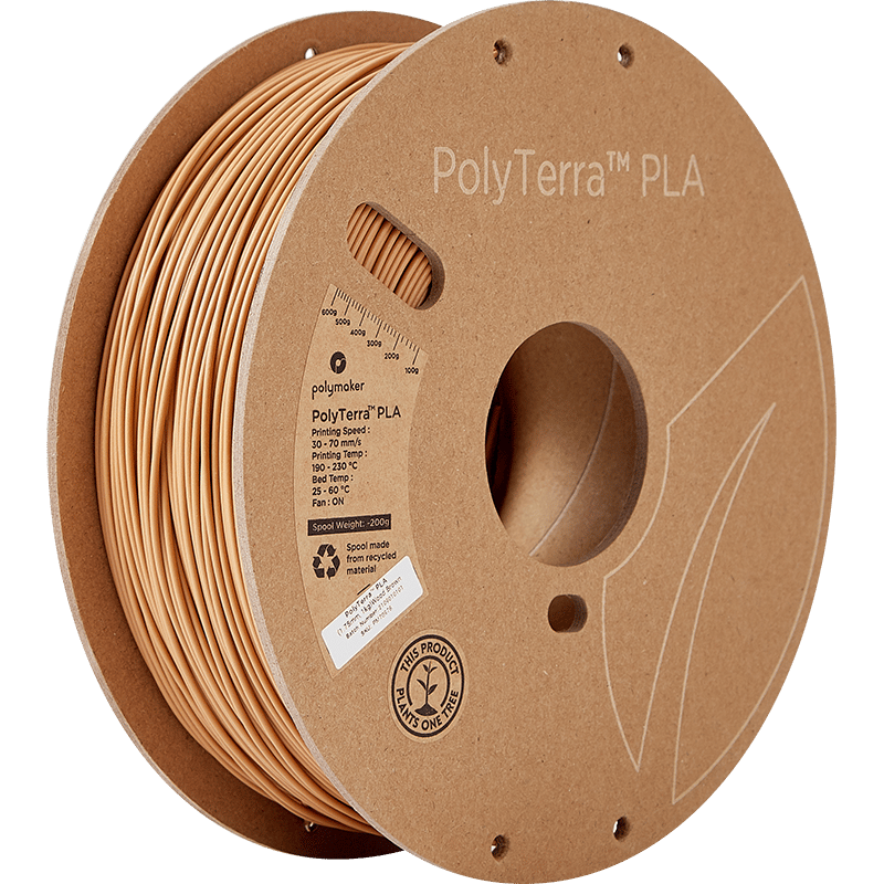 PolyTerra PLA Filament Ahşap Kahverengi - 1 kg 1.75mm