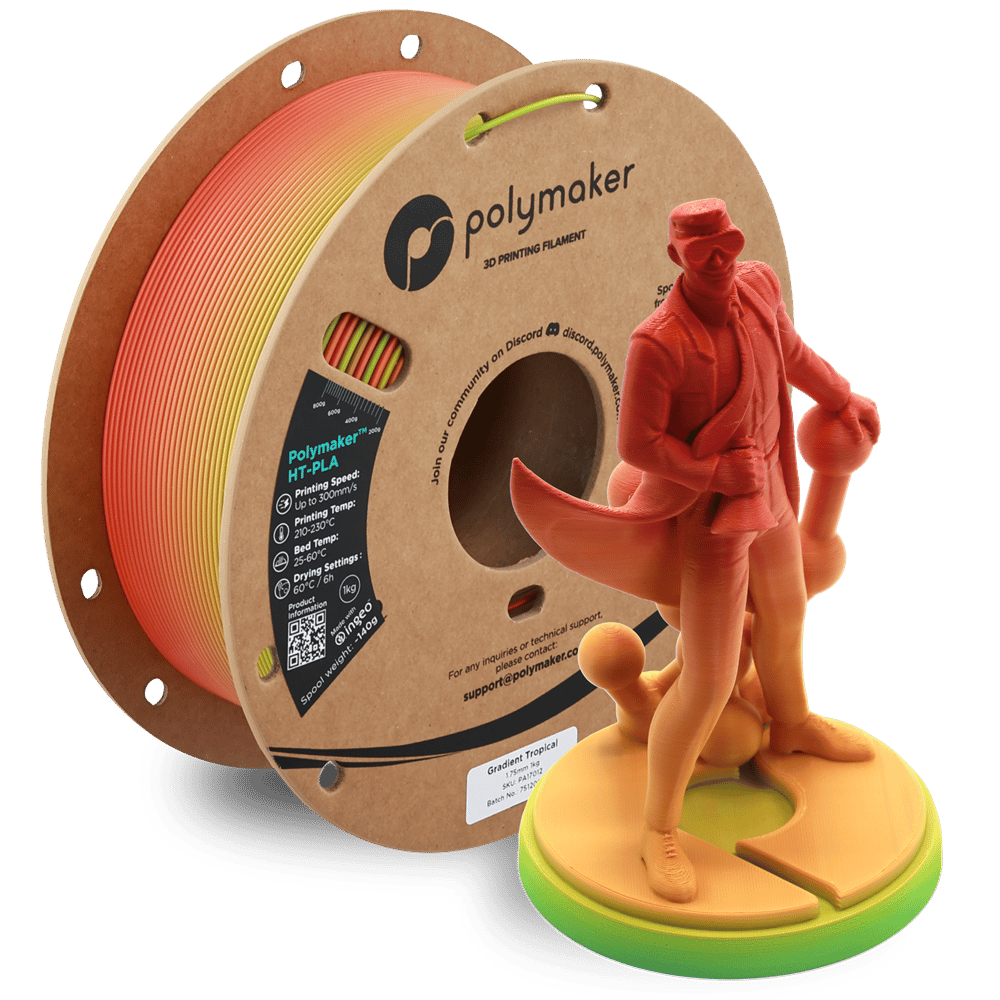 Polymaker HT-PLA Filament Gradient Tropikal