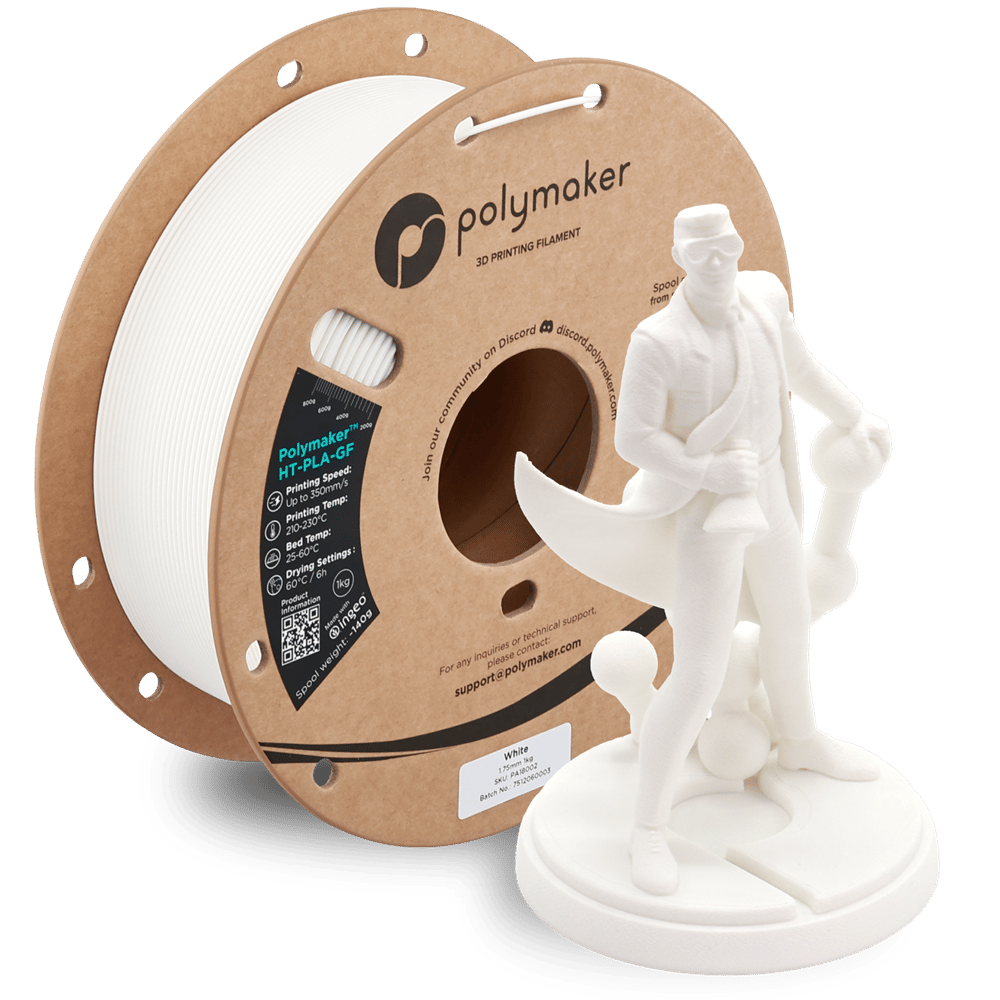 Polymaker HT-PLA-GF Filament Beyaz