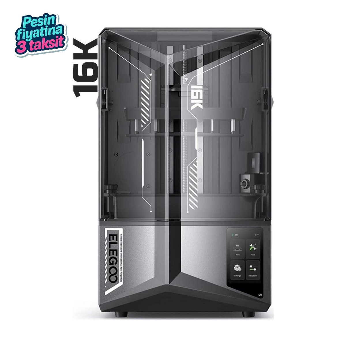 ELEGOO Saturn 4 Ultra 16K 3D Yazıcı - Stoktan Teslim