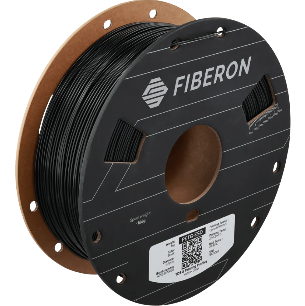 Fiberon PETG-ESD Siyah Filament - 1 kg 1.75mm