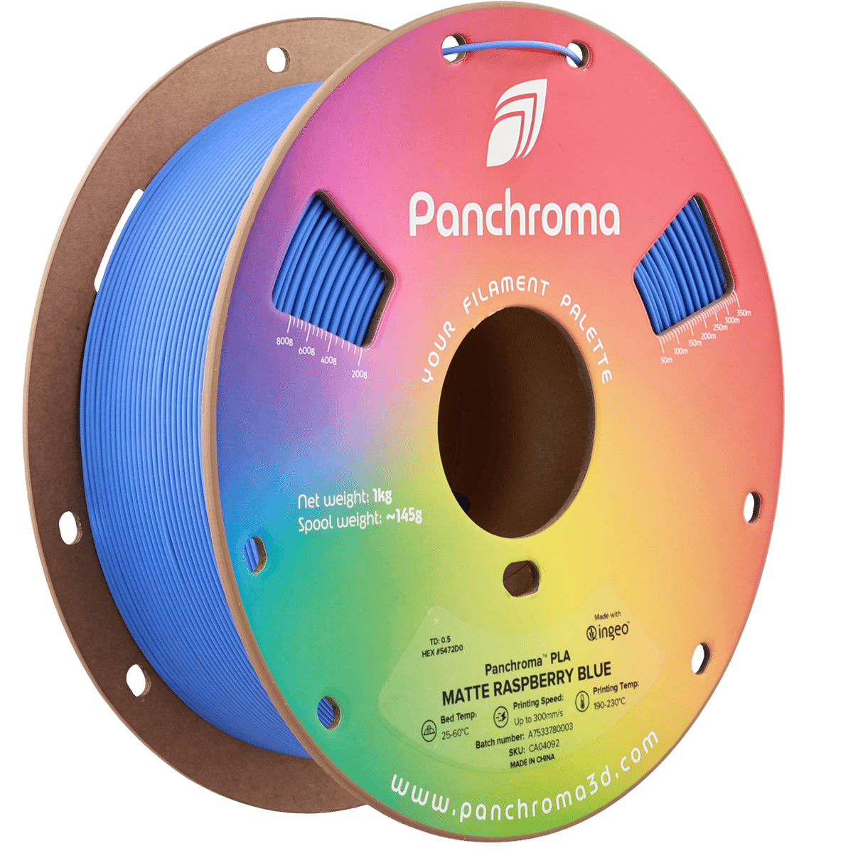 Panchroma PLA Filament Mat Ahududu Mavi – 1 kg 1.75mm
