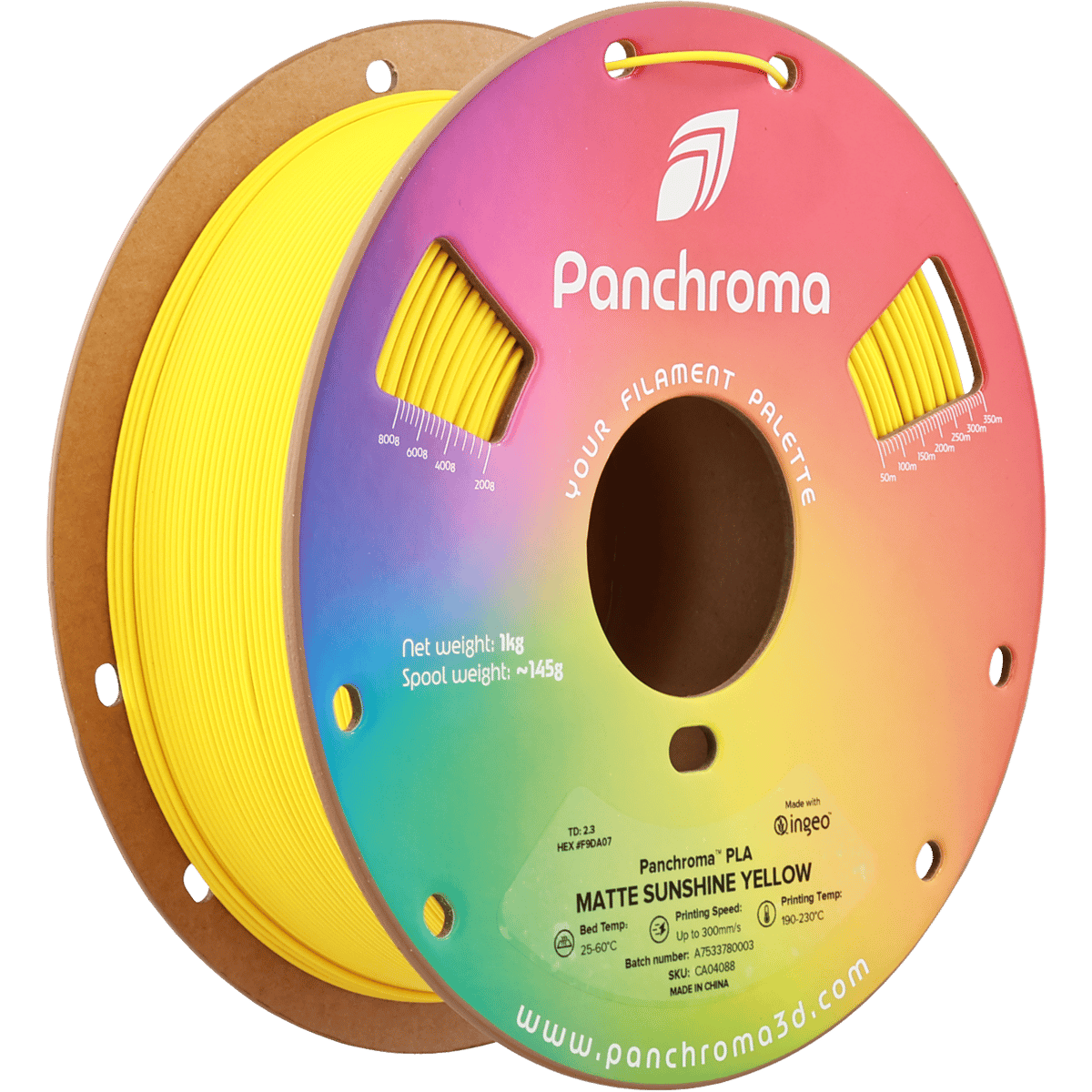 Panchroma PLA Filament Mat Günışığı Sarı – 1 kg 1.75mm