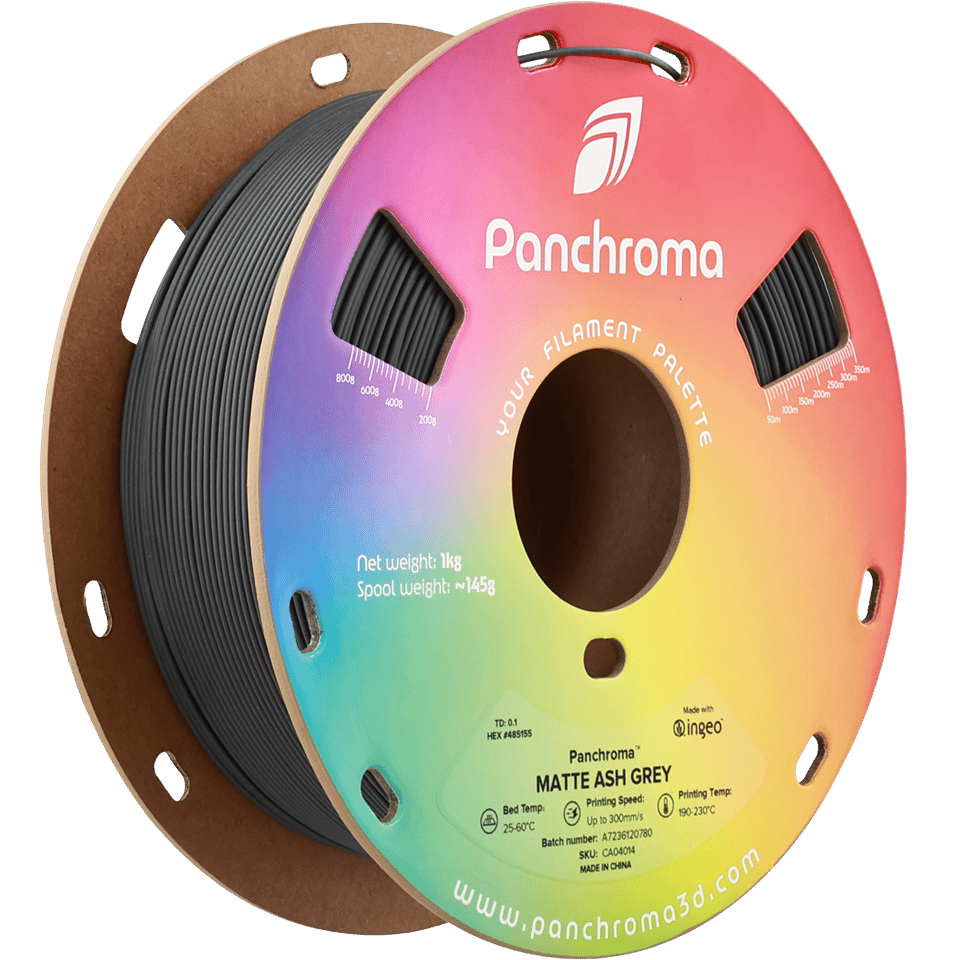Panchroma PLA Filament Mat Kül Gri – 1 kg 1.75mm