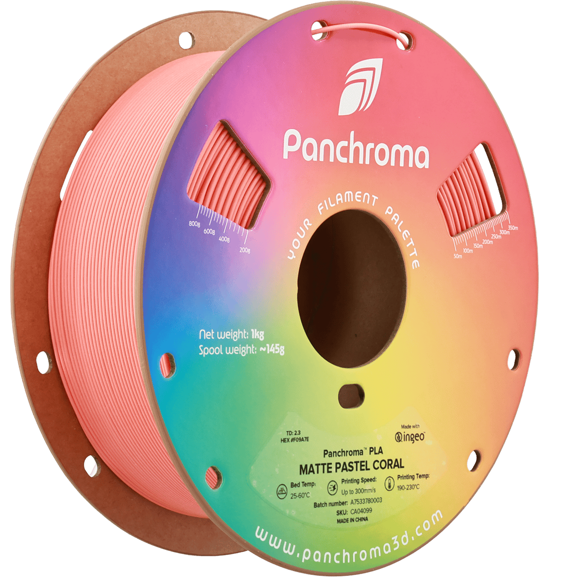 Panchroma PLA Filament Mat Pastel Mercan – 1 kg 1.75mm