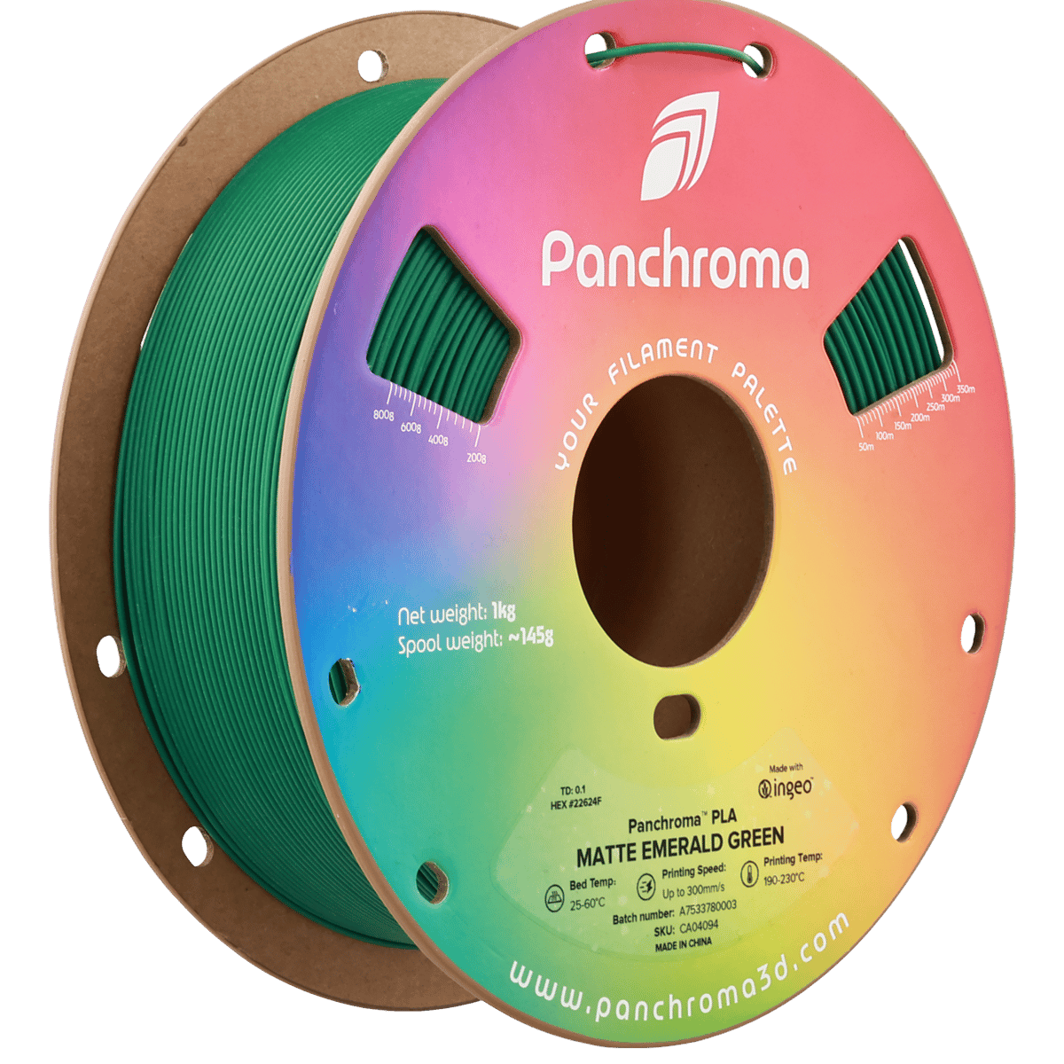 Panchroma PLA Filament Mat Zümrüt Yeşil – 1 kg 1.75mm