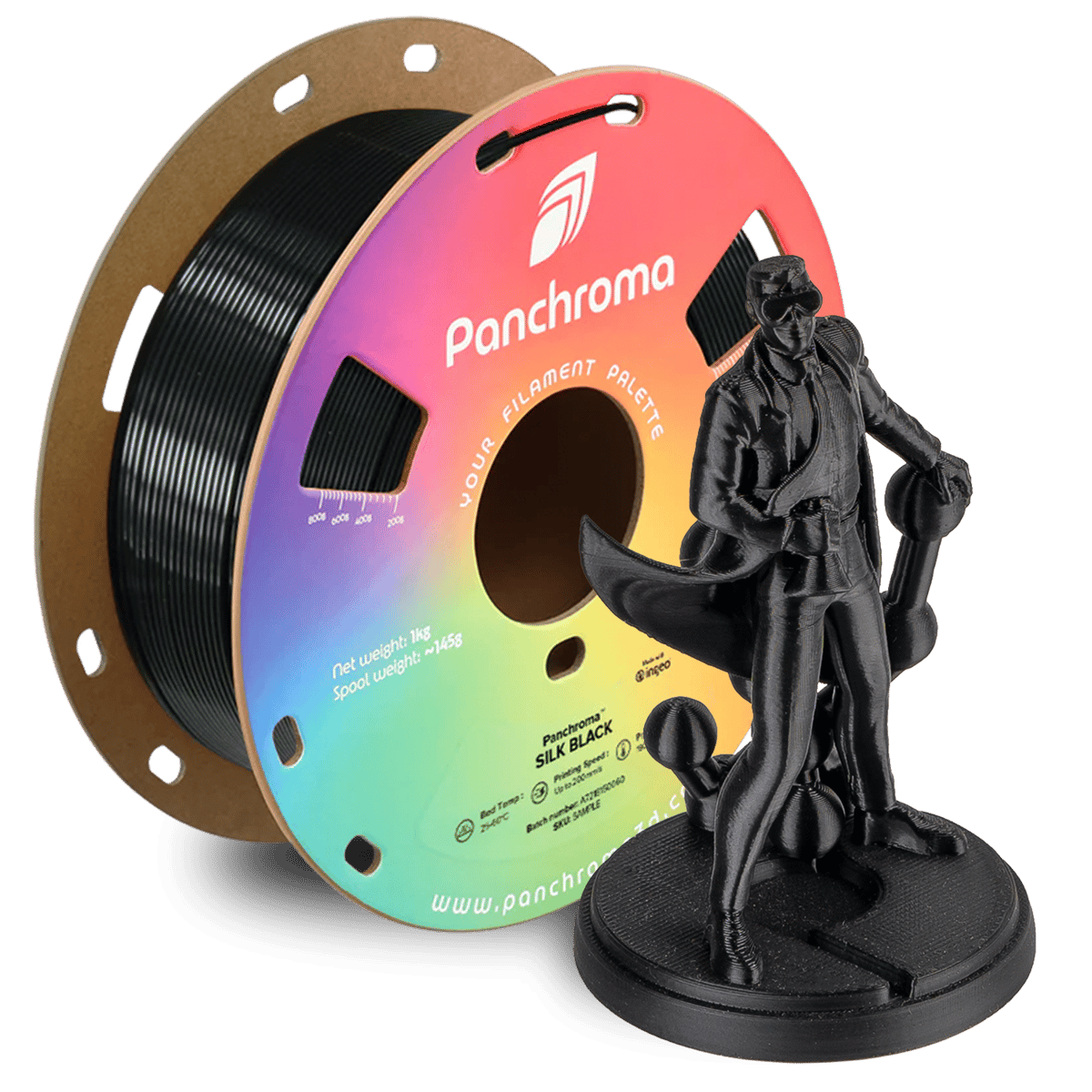 Panchroma Silk PLA Filament Siyah