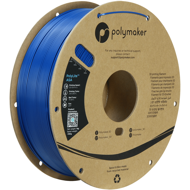 PolyLite ASA Filament Mavi – UV Dayanımlı 3D Baskı