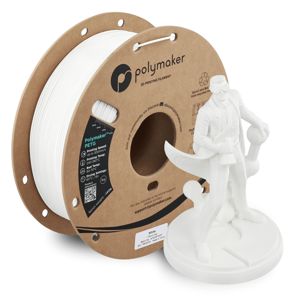 Polymaker PETG Filament Beyaz