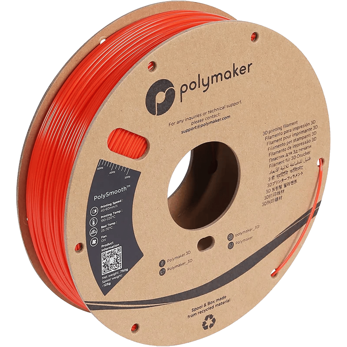 PolySmooth Filament Mercan Kırmızı